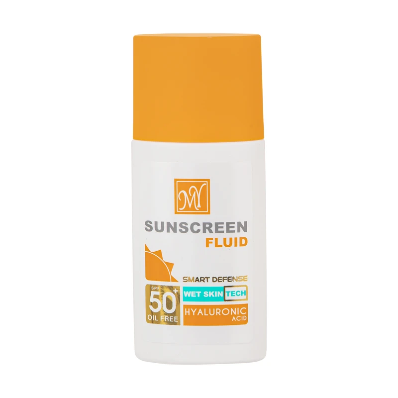 فلوئید ضد آفتاب اسمارت دیفنس مای SPF50؛ دفاع هوشمند ۴ بعدی از پوست در برابر آفتاب، نور آبی و پیری - ضدآفتاب